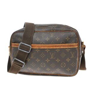 LOUIS VUITTON Reporter PM Crossbody Shoulder Bag Monogram Leather M45254 33EF335